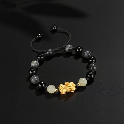 Feng Shui Bracelet - Pixiu Agate Bracelet for Wealth - SHOP